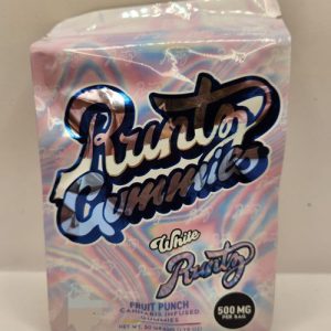 Fruit Punch White Runtz Gummies Delta 8 1
